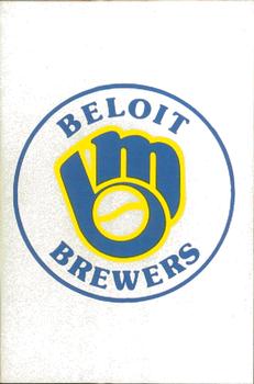 1982 Fritsch Beloit Brewers #1 Checklist Front