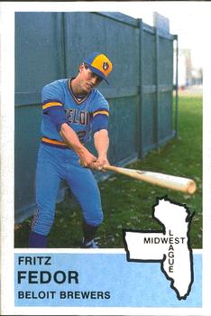 1982 Fritsch Beloit Brewers #9 Fritz Fedor Front