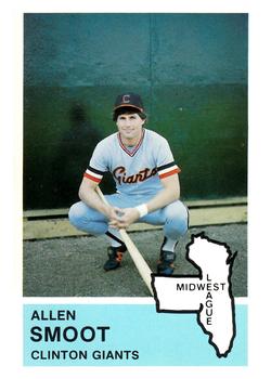 1982 Fritsch Clinton Giants #18 Allen Smoot Front