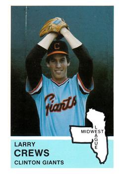 1982 Fritsch Clinton Giants #19 Larry Crews Front