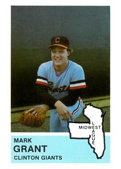 1982 Fritsch Clinton Giants #23 Mark Grant Front