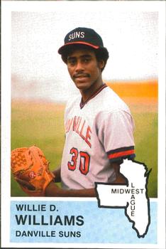 1982 Fritsch Danville Suns #18 Willie D. Williams Front