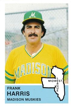 1982 Fritsch Madison Muskies #18 Frank Harris Front