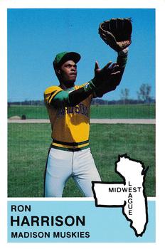 1982 Fritsch Madison Muskies #21 Ron Harrison Front