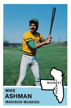 1982 Fritsch Madison Muskies #23 Mike Ashman Front