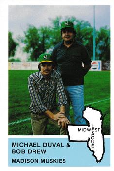 1982 Fritsch Madison Muskies #34 Michael Duval / Bob Drew Front
