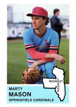 1982 Fritsch Springfield Cardinals #16 Marty Mason Front