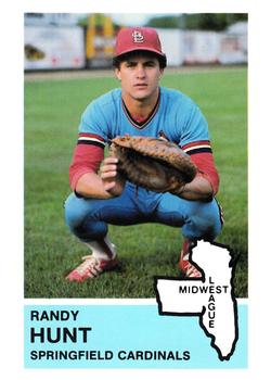 1982 Fritsch Springfield Cardinals #20 Randy Hunt Front