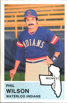 1982 Fritsch Waterloo Indians #7 Phil Wilson Front
