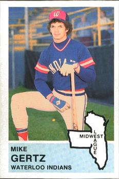 1982 Fritsch Waterloo Indians #14 Mike Gertz Front