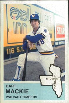 1982 Fritsch Wausau Timbers #6 Bart Mackie Front