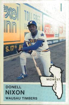 1982 Fritsch Wausau Timbers #9 Donell Nixon Front