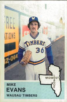 1982 Fritsch Wausau Timbers #22 Mike Evans Front