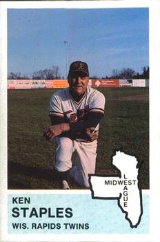 1982 Fritsch Wisconsin Rapids Twins #3 Ken Staples Front