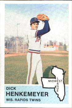1982 Fritsch Wisconsin Rapids Twins #17 Dick Henkemeyer Front