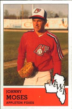 1983 Fritsch Appleton Foxes #24 Johnny Moses Front