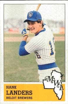 1983 Fritsch Beloit Brewers #7 Hank Landers Front