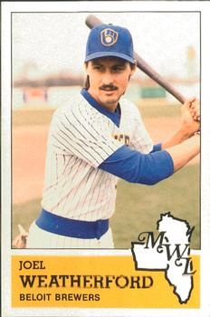 1983 Fritsch Beloit Brewers #29 Joel Weatherford Front