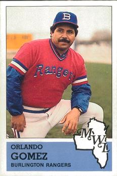 1983 Fritsch Burlington Rangers #27 Orlando Gomez Front