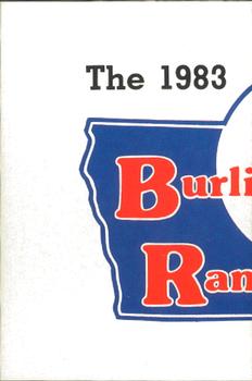 1983 Fritsch Burlington Rangers #29 Team Logo - left half Front