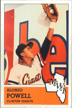 1983 Fritsch Clinton Giants #14 Alonzo Powell Front