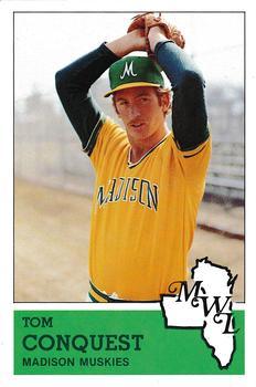 1983 Fritsch Madison Muskies #12 Tom Conquest Front
