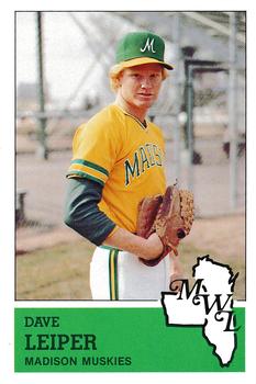 1983 Fritsch Madison Muskies #27 Dave Leiper Front