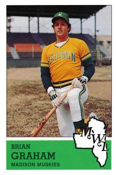 1983 Fritsch Madison Muskies #28 Brian Graham Front