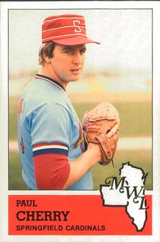 1983 Fritsch Springfield Cardinals #3 Paul Cherry Front