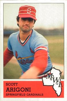 1983 Fritsch Springfield Cardinals #9 Scott Arigoni Front