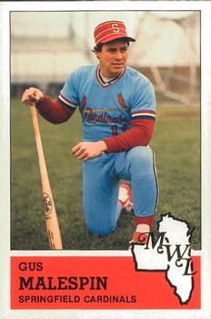 1983 Fritsch Springfield Cardinals #25 Gus Malespin Front