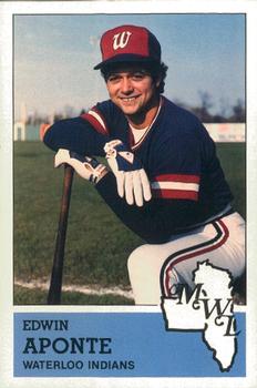 1983 Fritsch Waterloo Indians #2 Edwin Aponte Front