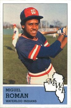 1983 Fritsch Waterloo Indians #13 Miguel Roman Front
