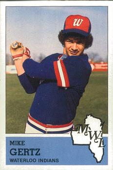 1983 Fritsch Waterloo Indians #22 Mike Gertz Front