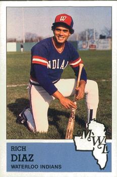 1983 Fritsch Waterloo Indians #25 Rich Diaz Front