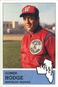 1983 Fritsch Waterloo Indians #28 Gomer Hodge Front