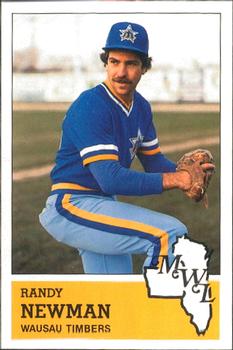 1983 Fritsch Wausau Timbers #25 Randy Newman Front