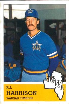 1983 Fritsch Wausau Timbers #30 R.J. Harrison Front