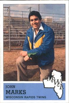 1983 Fritsch Wisconsin Rapids Twins #26 John Marks Front