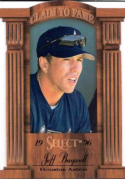 1996 Select - Claim to Fame #7 Jeff Bagwell Front