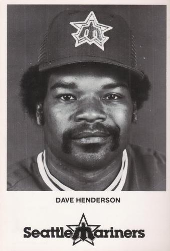 1983 Seattle Mariners Postcards #NNO Dave Henderson Front
