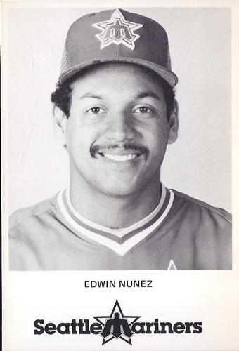 1983 Seattle Mariners Postcards #NNO Edwin Nunez Front