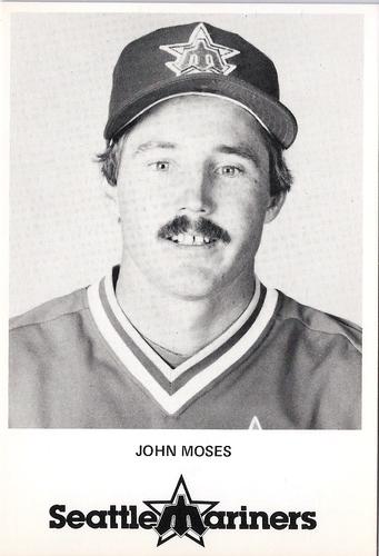 1983 Seattle Mariners Postcards #NNO John Moses Front