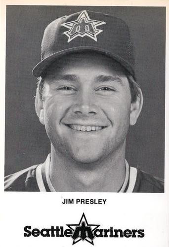 1985 Seattle Mariners Postcards #NNO Jim Presley Front