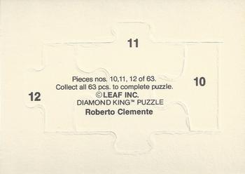 1987 Donruss - Roberto Clemente Puzzle #10-12 Roberto Clemente Back