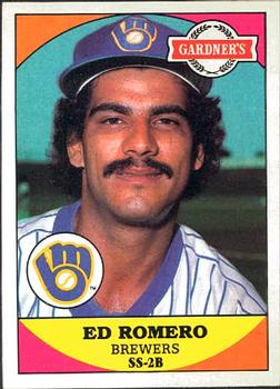 1983 Topps Gardner's Bakery Milwaukee Brewers #15 Ed Romero Front