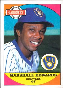 1983 Topps Gardner's Bakery Milwaukee Brewers #6 Marshall Edwards Front