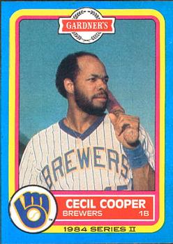 1984 Topps Gardner's Bakery Milwaukee Brewers #5 Cecil Cooper Front