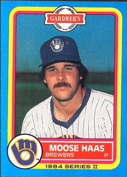 1984 Topps Gardner's Bakery Milwaukee Brewers #8 Moose Haas Front