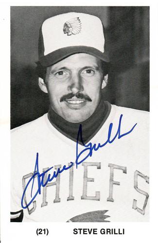 1980 Syracuse Chiefs #NNO Steve Grilli Front